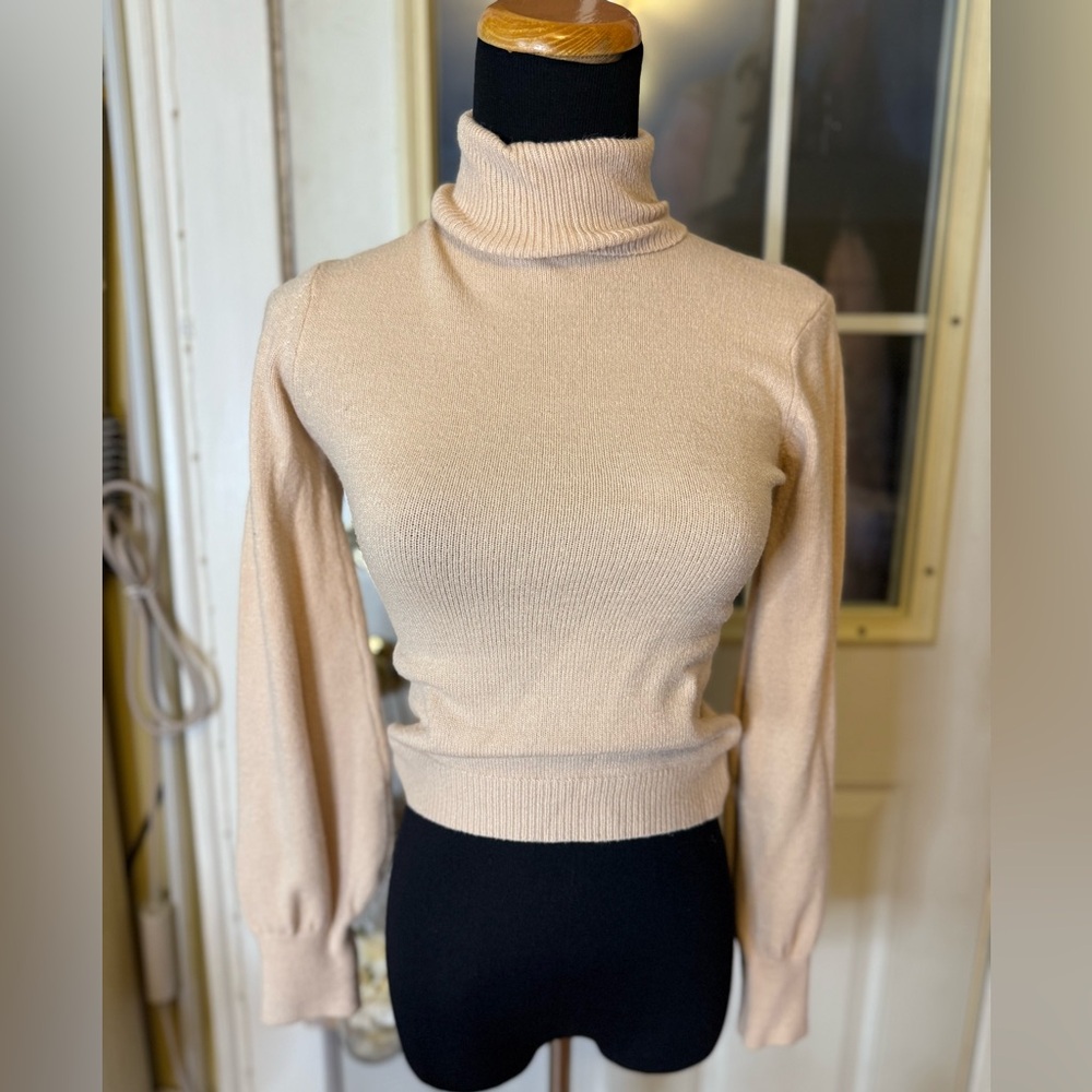 PrettyLittleThing Beige Turtleneck Sweater